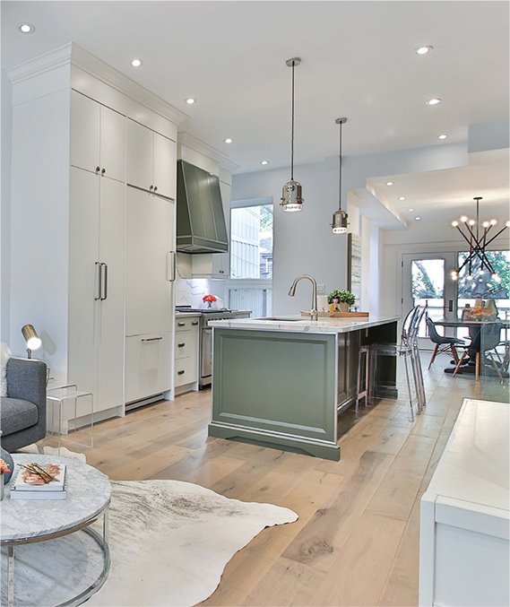 home valuation beautiful home interior with marble countertops and wood floors